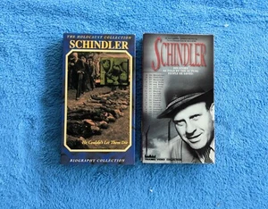 OSKAR SCHLINDLER 2 VHS Tape Lot Documentary History Biography The Holocaust - Bild 1 von 3