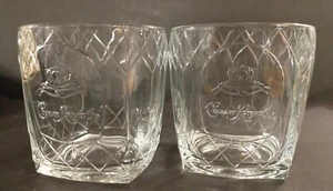 2 Stück CROWN ROYAL Honeycomb Lowball Bar Whisky Gläser ~ schönes Design - Bild 1 von 5