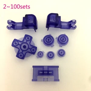 Clear Blue LR AB D-PAD Buttons Replacement Parts for Game Boy Advance sp GBA SP - Picture 1 of 4