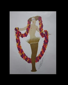 ERTE Ceres the Planets 1937 Theatrical Costume 12x9" 1979 Litho Art Print - Picture 1 of 4