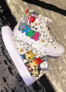 KAWS x POWERPUFF GIRLS Custom Converse (ANY SIZE/MADE TO ORDER). - Picture 1 of 5