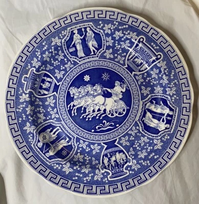 Spode Blue Room Collection Traditions Series England 10.5" Greek Dinner Plate - Image 1 of 4