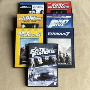 The Fast & the Furious Franchise 1-8 (DVD 8-Film Set) 2 Tokyo 3 4 Five 6 7 Fate - Picture 1 of 24