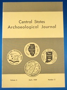 Central States Archaeological Journal Publication Indian Arrowheads Book - Picture 1 of 10
