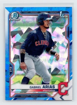 2021 Bowman Sapphire - Gabriel Arias #BCP-89 (RC) Refractor Cleveland Guardians - Image 1 of 2