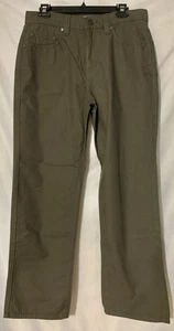 Pantalone Uomo Montagna Blu 32x32 Tela Verde Muschio Vestibilità Regular Relaxed Nuovo con etichette - Foto 1 di 10