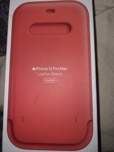 Apple iPhone 12 pro Max Leather Sleeve with MagSafe - Picture 1 of 2
