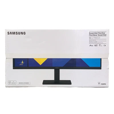 Samsung 27" S3 Business Essential Monitor with IPS Panel and Tilt-Only Stand - Image 1 of 3