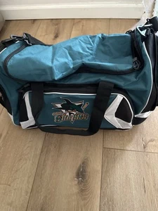 NHL San Jose Sharks Gym Travel Luggage Medium Duffel Bag - Picture 1 of 6