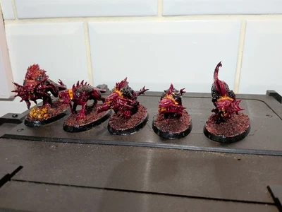 Games Workshop Age of Sigmar Khorne Flesh Hounds X5 (Lot 2) - Image 1 of 4