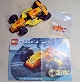 LEGO Racers (4584) -Hot Scorcher -Bricks, Minifig, Manual, no box. Free S/H