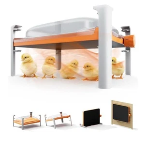 Smart Chicken Coop Heater, 200 Watts Chick Brooder Heating Plate Built-in Ada... - Picture 1 of 4