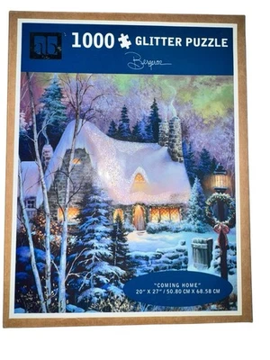 Quebra-cabeça de glitter COMING HOME 1000 peças Andrews Blaine 2014 Sandra Bergeron - Imagem 1 de 4