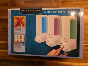 Better Living AVIVA SOAP & SHOWER DISPENSER 300ml 3-Chamber, White - Picture 1 of 10