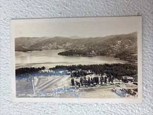 Postkarte mit geteilter Rückseite ca. 1910 RPPC Luftaufnahme Hayden Lake Golf Club Idaho - Bild 1 von 2