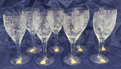 Juego de 8 copas de cristal de agua o vino Royal Heiden Foto 1 de 4