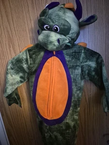 Koala Kinder Plüsch grün & orange Drache Halloween Kostüm 12 Monate Neu mit Etikett - Bild 1 von 8