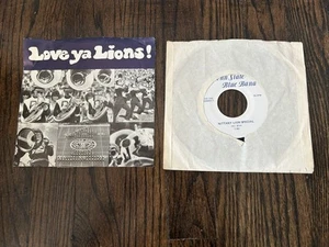 Vintage Penn State Blue Band Record & 45 Rare HTF Love Ya Lions - Picture 1 of 11