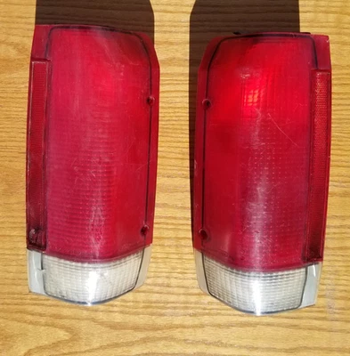 Tail Lights Lenses 460 F350 Ford Truck 1987-91 87 88 89 90 1988 1989 1990 - Image 1 of 4