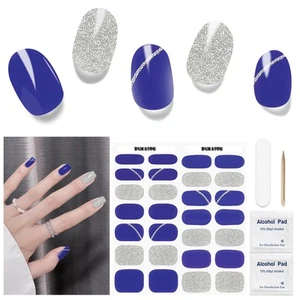 Semi Cured Gel Nail Strips 28 Pcs Gel Nail Stickers Full Nail Wraps Work with... - Picture 1 of 6