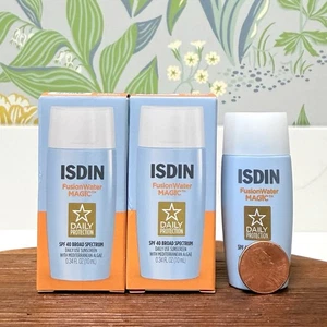ISDIN Fusion Water Magic LSF 40 Breitspektrum-Sonnencreme 0,34 Oz. MINI REISEN x 2 - Bild 1 von 4