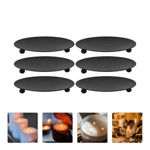 2 Count Iron Candle Holder Centerpieces for Wedding Reception Tray - Picture 1 of 12