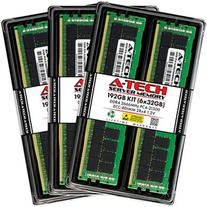192GB 6x 32GB PC4-2666 RDIMM Lenovo ThinkServer RD650 (E5-2600 v3) Memory RAM - Picture 1 of 5