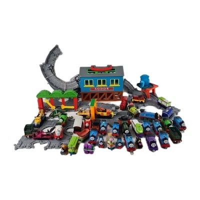 🚨 Lote Thomas And Friends Juego Desplegable Diecast & Tracks Imán Tren T81 Foto 1 de 4