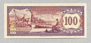 ANTILLAS HOLANDESAS 100 FLORINES 1981 P19B UNC - Imagen 1 de 2