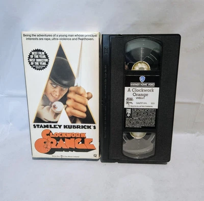 A Clockwork Orange VHS 1991 1971 Stanley Kubrick Adult Drama Vintage Scary Movie - Image 1 of 3