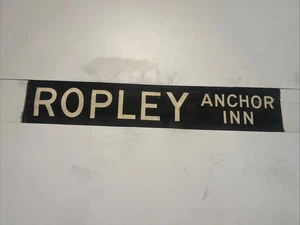ROPLEY ANCHOR INN PUB - Aldershot Sep6 Bus Destination Blind 1960s 31" Gift - Bild 1 von 12