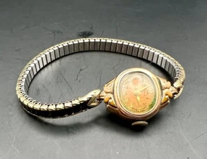 Reloj Pulsera Mujer RIMA Art Deco Vintage Años 40-50, Oro Rosa, Oro Amarillo, Blanco G” - Imagen 1 de 2