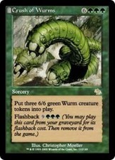 CRUSH OF WURMS - MTG Judgment Rare Sorcery