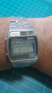 Seltene Vintage (1977) Seiko A159-4000-G LCD Japan Uhr *Ersatzteile Reparatur Reparatur Reparatur Fix* - Bild 1 von 11