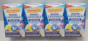 4 Pk Emergen-C Immune+ Support 500mg Vitamin C Berry Lemonade 28 Pack, Exp/26 - Picture 1 of 7
