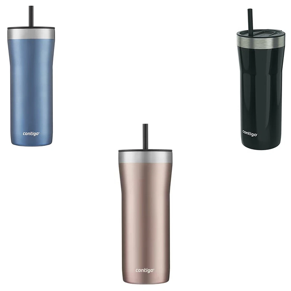 Contigo 32 oz. Vaso de acero inoxidable aislado al vacío Streeterville con pajita Foto 1 de 1