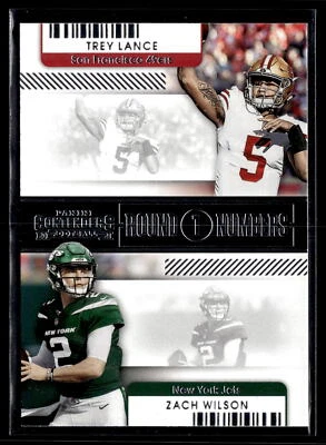 2021 Panini Contenders #RN-TLA Trey Lance / Zach Wilson - Image 1 of 2