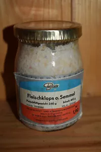 Original Altes Glas DDR Konsum/HO-Kaufhalle,Fleischklops o. Semmel,Ungeffnet,Top - Bild 1 von 4