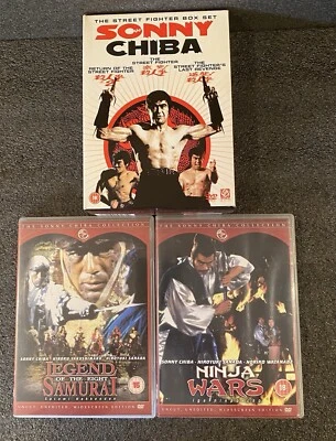 Sonny Chiba DVD Bundle X 5 - Ninja Wars, Legend Of The Eight Samurai & Box Set - Image 1 of 3