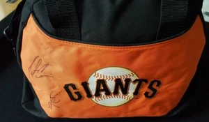 Rare SF Giants Autographed Xtreme Rewards Canvas Bag, Matt Cain & Jack Taschner - Picture 1 of 4