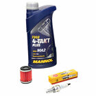 Produktbild - 1L Öl Inspektionspaket für Yamaha MT 125 MT125 RE 2014-2021 Ölfilter+Zündkerze