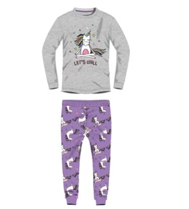 ♥ MINOTI ♥ Mädchen Schlafanzug Pyjama EINHORN KG PYJ 24 multicolor Gr.98-164 ♥ - Bild 1 von 1