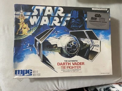 1989 Star Wars Authentic Darth Vader Tie Fighter MPC Model Kit SEALED Commemo Ed - Image 1 of 2
