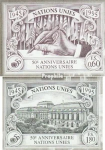 Naciones Unidas - Ginebra 269B-270B nuevo con goma original 1995 50 años Nacione - Imagen 1 de 1
