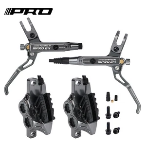 IIIPRO MTB Bike 4-Piston Hydraulic Disc Brake Lever Set Brake Caliper 800/1550mm - Picture 1 of 18