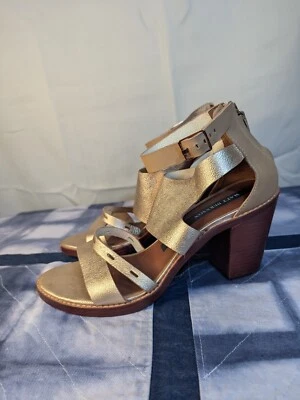 Matt Bernson Harrison 凉鞋踝带皮革扣 US 10 香槟色 [W06] — 第 1/4 张图片