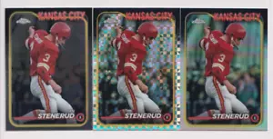 (3) DIFF Jan Stenerud 2024 TOPPS CROMO X-FRACTOR + RIFRATTORE + LOTTO #98 CAPI - Foto 1 di 2