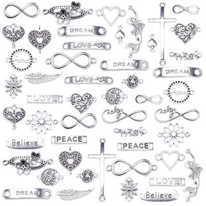 50 piezas de dijes para hacer joyas, collares, pulseras, manualidades. - Bild 1 von 6