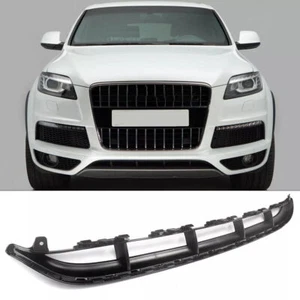 Front Lower Center Bumper Grille Fit For 2010-2015 Audi Q7 S-Line Textured Black - Picture 1 of 10