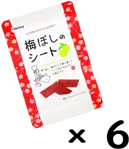 Pickled Plum taste Sheet 14g x 6 bags Umeboshi from Japan - Picture 1 of 3